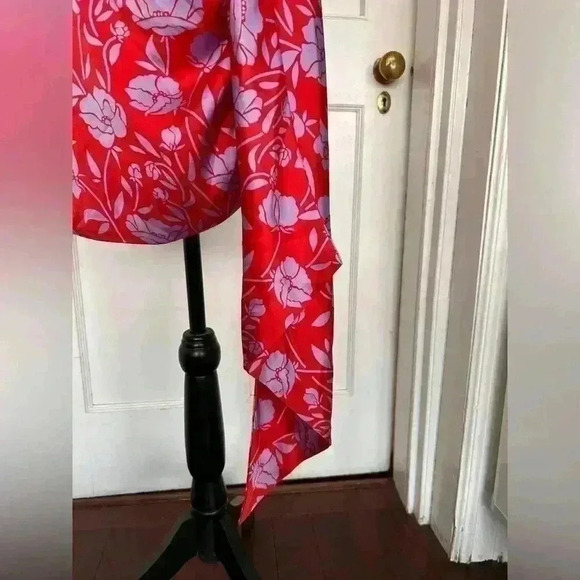 New Revolve  Kamala Mini Dress in Red and Lavender Floral Size XXS - Picture 7 of 16